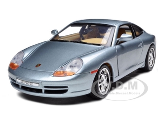 Porsche 911 Carrera Grey 1/18 Diecast Model Car by Motormax