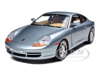 Porsche 911 Carrera Grey 1/18 Diecast Model Car By Motormax