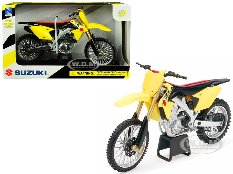 Suzuki Rm-z450 Yellow 1/12 Motorcycle Model By New Ray