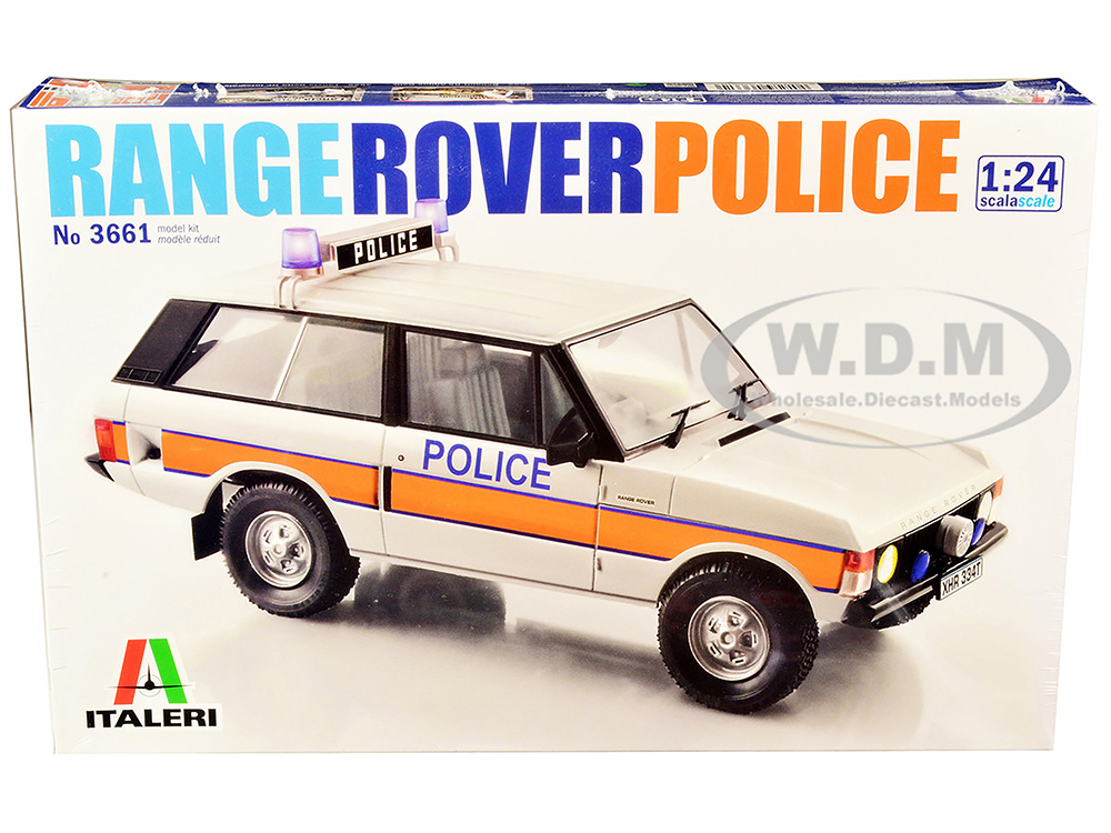 Skill 3 Model Kit Land Rover Range Rover Police 1/24 Scale Model by Italeri