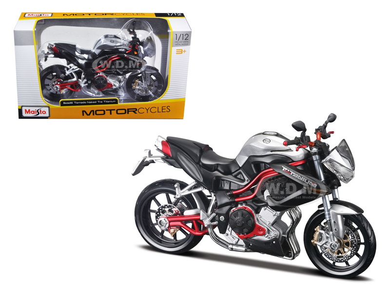 Benelli Tornado Naked Tre Titanium Motorcycle 1/12 Diecast Model by Maisto