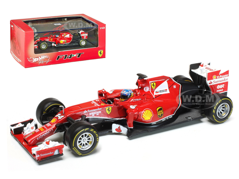 2014 Ferrari F1 F14 T Formula 1 F2014 Fernando Alonso 1/43 Diecast Car Model By Hotwheels