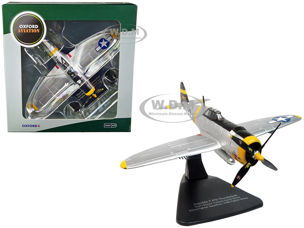 Republic P-47D Thunderbolt Fighter Plane USAAF "Captain Daniel Boone 333rd Fighter Squadron 318th Fighter Group" "Oxford Aviation" Series 1/72 Diecas