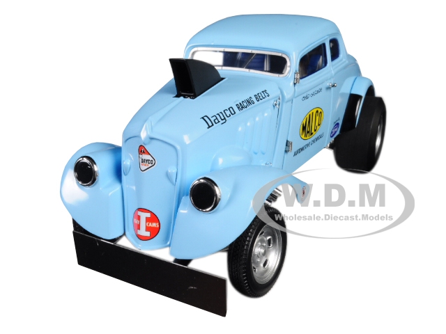 Image of 1933 Malco Gasser with Air Plow Front Spoiler Light Blue (George "Ohio" Montgomerys) Limited Edition to 642 pieces Worldwide 1/18 Diecast Model Car b