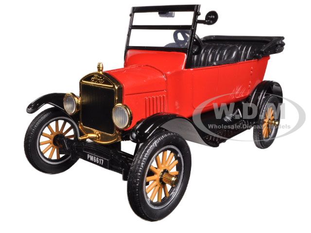 1925 Ford Model T Touring Red 1/24 Diecast Model Car By Motormax