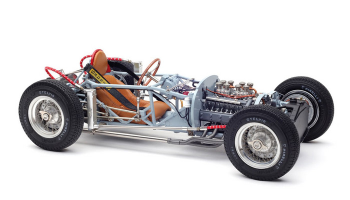 1955 Lancia D50 Rolling Chassis With Base Plate Limited Edition To 1000 Pieces Worldwide 1/18 Diecast Model By Cmc