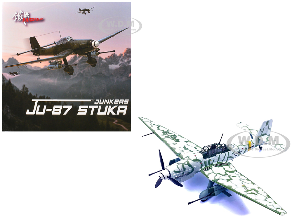 Junkers Ju 87G2 Stuka Bomber Aircraft "10.(Pz)/SG 2 Immelmann Markisch Friedland Pomerania" (1945) German Luftwaffe "Wing" Series 1/72 Diecast Model