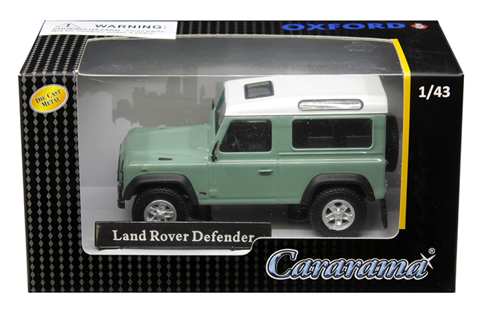 Image of Land Rover Defender Light Green 1/43 Diecast Model Car by Cararama