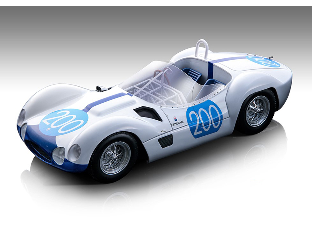 Maserati Birdcage Tipo 61 #200 Umberto Maglioli - Nino Vaccarella Targa Florio (1960) Limited Edition to 80 pieces Worldwide 1/18 Model Car by Tecnomodel