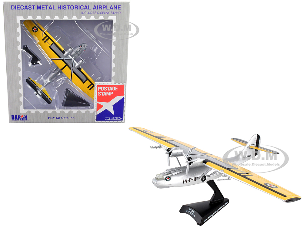 Consolidated PBY-5 Catalina Aircraft "United States Navy" 1/150 Diecast Model Airplane by Postage Stamp