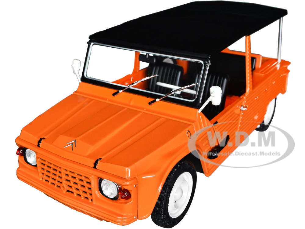 1970 Citroen Mehari MK.1 Kirghiz Orange with Black Top 1/18 Diecast Model Car by Solido
