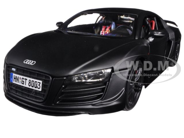 Audi R8 GT Matt Black 1/18 Diecast Model Car By Maisto