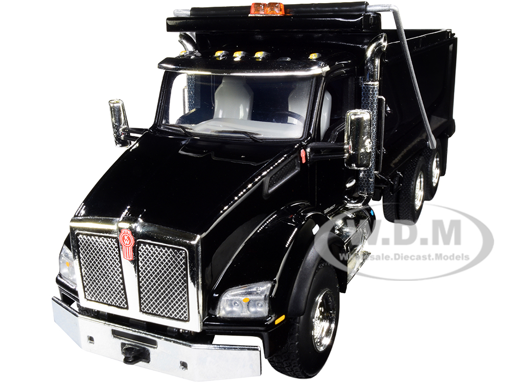 Kenworth T880 Dump Truck Black 1/50 Diecast Model by First Gear