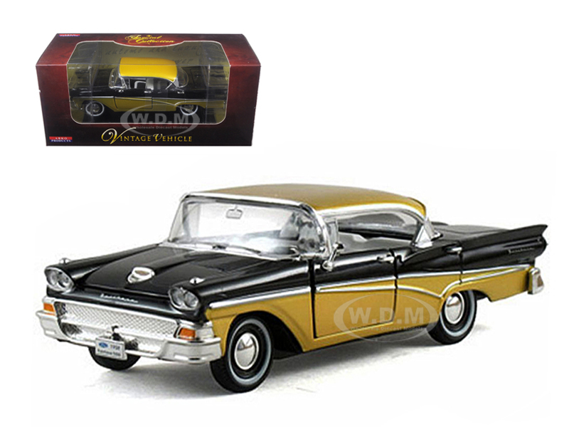 1958 Ford Fairlane Black 1/32 Diecast Car Model By Arko Products