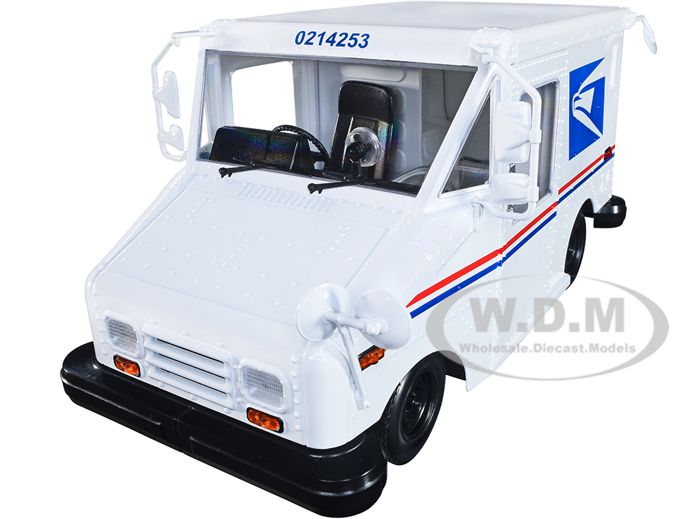 United States Postal Service (USPS) Long-Life Postal Delivery Vehicle (LLV) White 1/18 Diecast Model Car By Greenlight