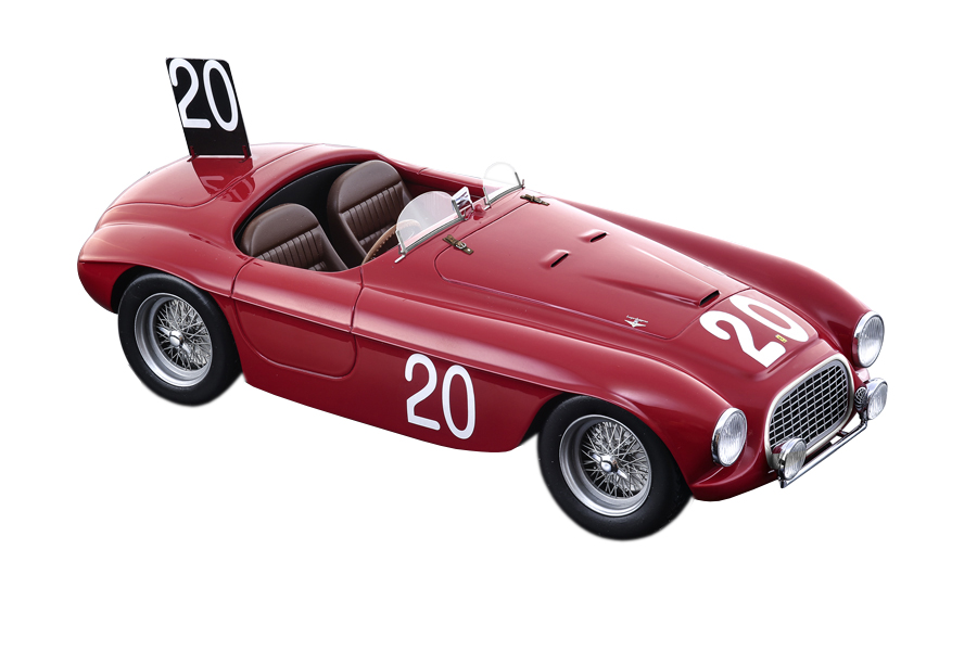 Ferrari 166MM #20 Luigi Chinetti/ Jean Lucas Winners Spa 24 Hours 1949 Limited Edition to 90 pieces Worldwide Mythos Series 1/18 Model Car by Tecnomodel