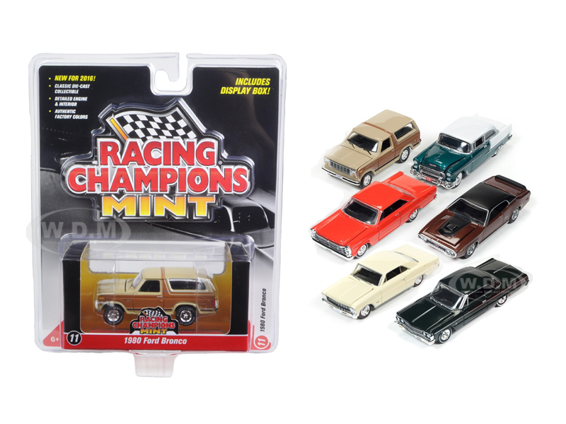 Image of Mint Release 2 Set A Set of 6 cars 1/64 Diecast Model Cars by Racing Champions
