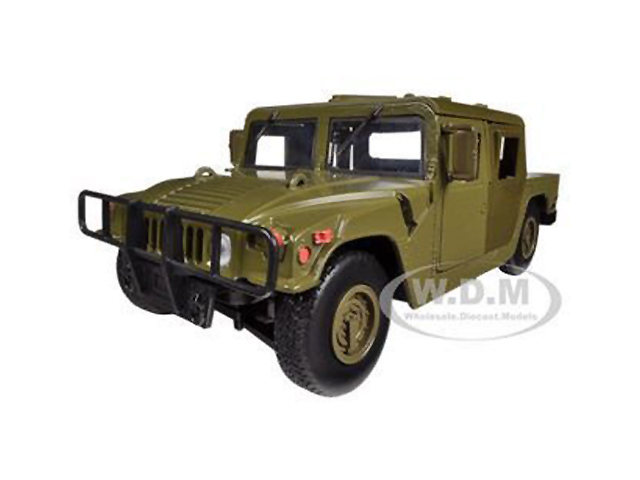 Humvee Military Cargo/troop Carrier Green 1/24 Diecast Model Car By Motormax