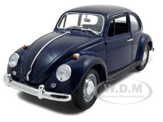 1967 Volkswagen Beetle Dark Blue 1/18 Diecast Car By Road Signature