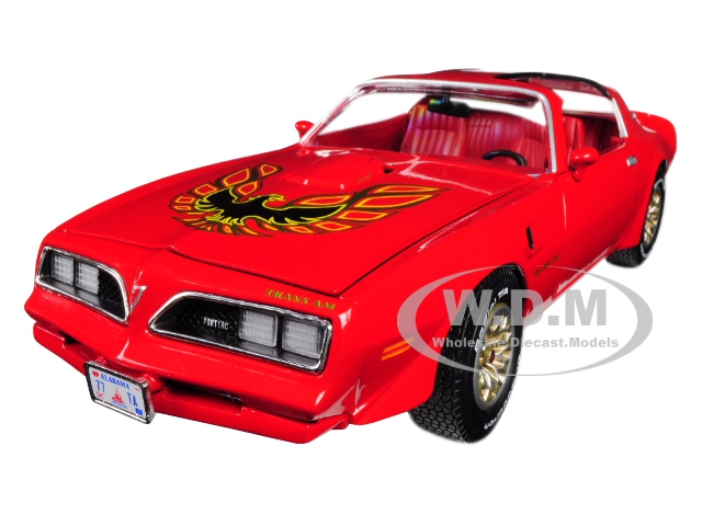 1977 Pontiac Firebird Trans Am Buccaneer Red Limited Edition To 1002 Pieces Worldwide 1/18 Diecast Model Car By Autoworld