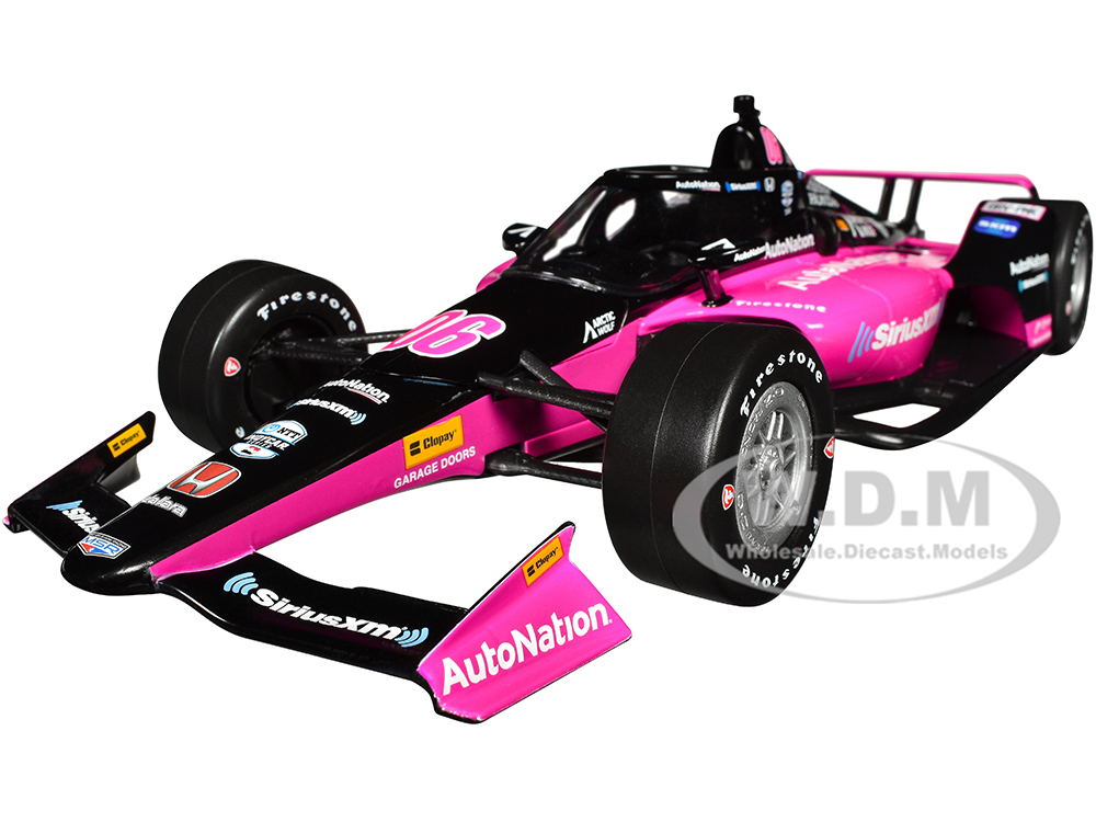 Dallara IndyCar #06 Helio Castroneves AutoNation - SiriusXM Meyer Shank Racing NTT IndyCar Series (2023) 1/18 Diecast Model Car by Greenlight