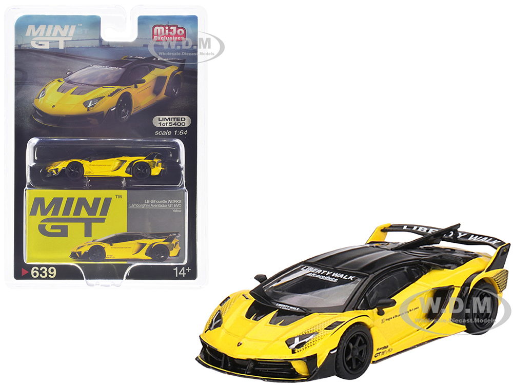 Lamborghini Aventador GT EVO Yellow and Black 