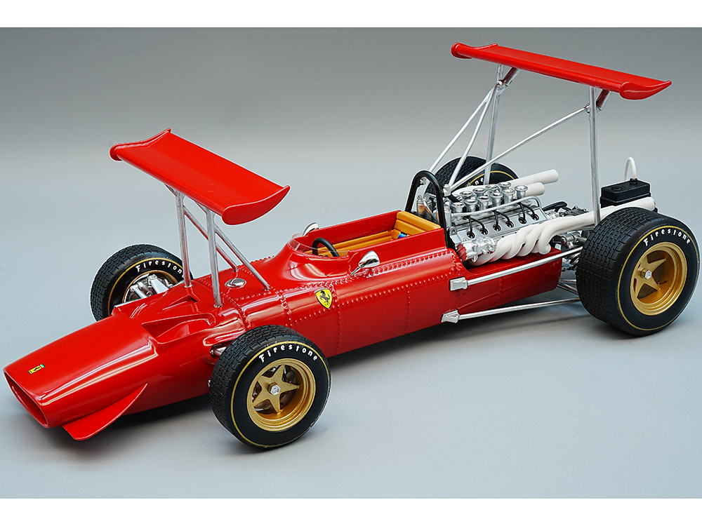 Ferrari 312 Chris Amon Formula One F1 "Test Drive Modena" (1969) Red "Mythos Series" Limited Edition to 140 pieces Worldwide 1/18 Model Car by Tecnom