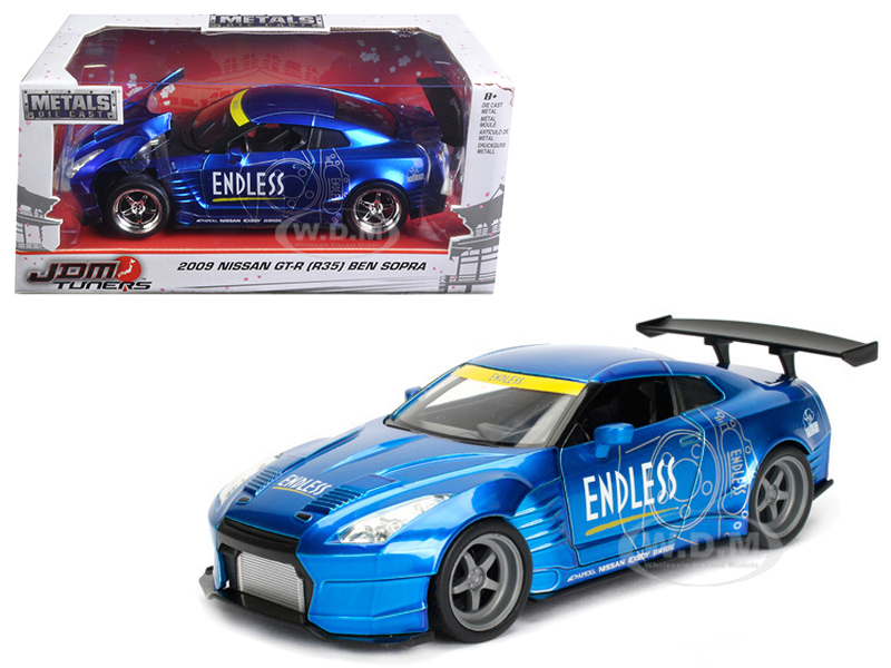 2009 Nissan GT-R (R35) Ben Sopra Blue JDM Tuners 1/24 Diecast Model Car  by Jada