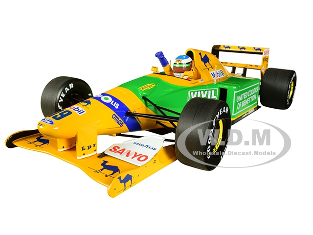 Image of Benetton Ford B192 "Camel" 19 Michael Schumacher 3rd Place GP Germany (1992) Limited Edition to 300 pieces Worldwide 1/18 Diecast Model Car by Minich