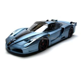 Ferrari FXX Elite Light Blue 1/18 Diecast Car Model by Hotwheels