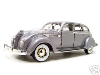 1936 Chrysler Airflow Silver 1/18 Diecast Model Car by Signature Models