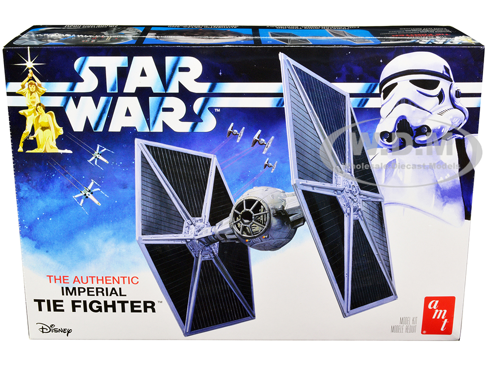 Skill 2 Model Kit Imperial Tie Fighter "Star Wars" (1977) Movie Model by AMT