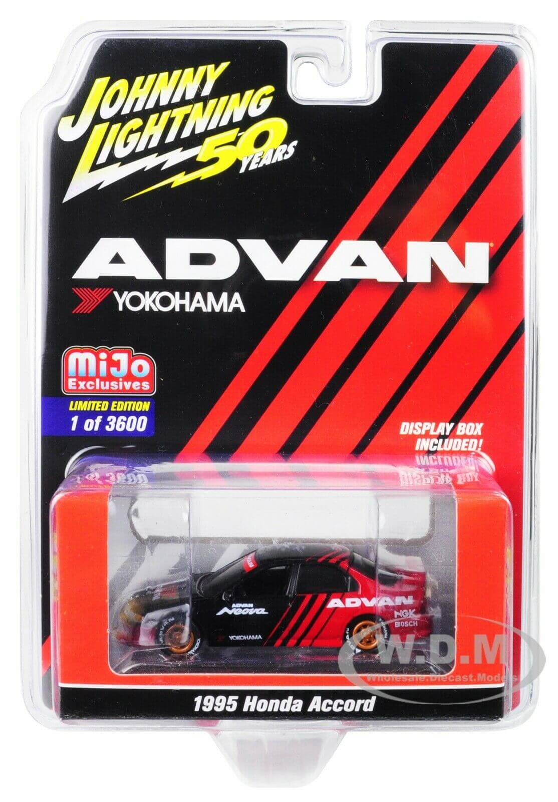 1995 Honda Accord 4-Door with Copper Wheels "ADVAN Yokohama" "Johnny Lightning 50th Anniversary" Limited Edition to 3600 pieces Worldwide 1/64 Diecas