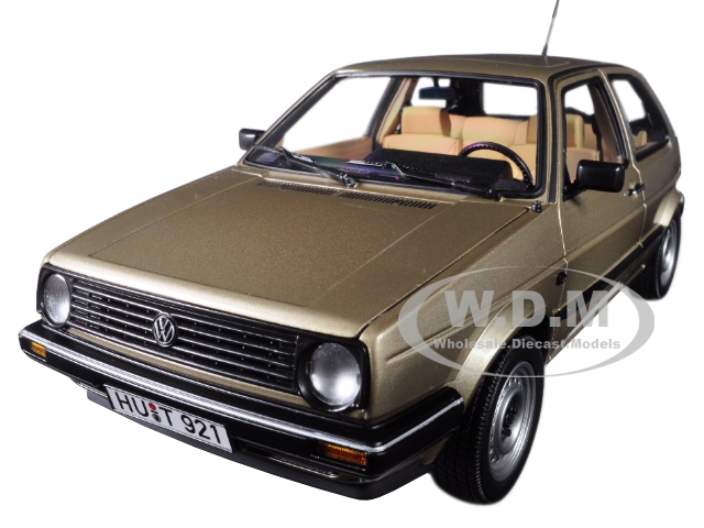 Image of 1988 Volkswagen Golf CL Metallic Beige 1/18 Diecast Model Car by Norev