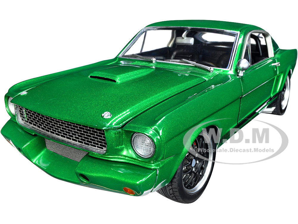 1965 Shelby GT350R Street Fighter Deep Green Metallic with Black Stripes "Green Hornet" Limited Edition to 700 pieces Worldwide 1/18 Diecast Model Ca