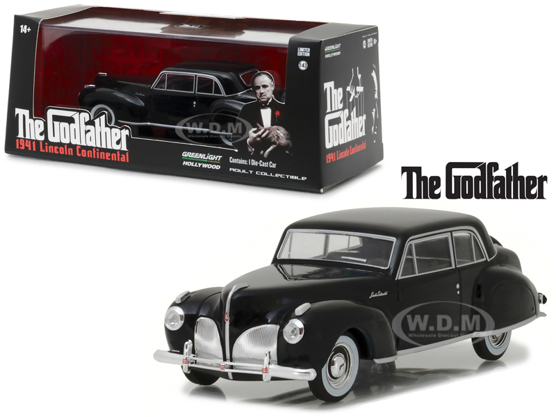 1941 Lincoln Continental Black The Godfather (1972) Movie 1/43 Diecast Model Car by Greenlight