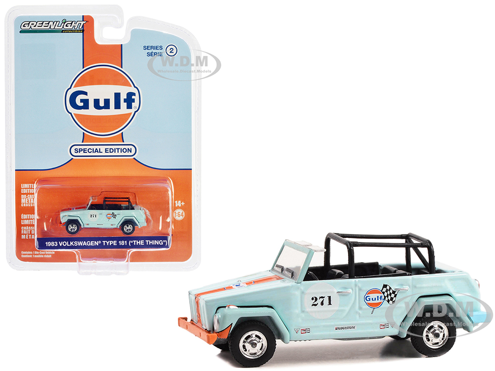 1983 Volkswagen Type 181 (Thing) 271 Light Blue with Orange Stripes 