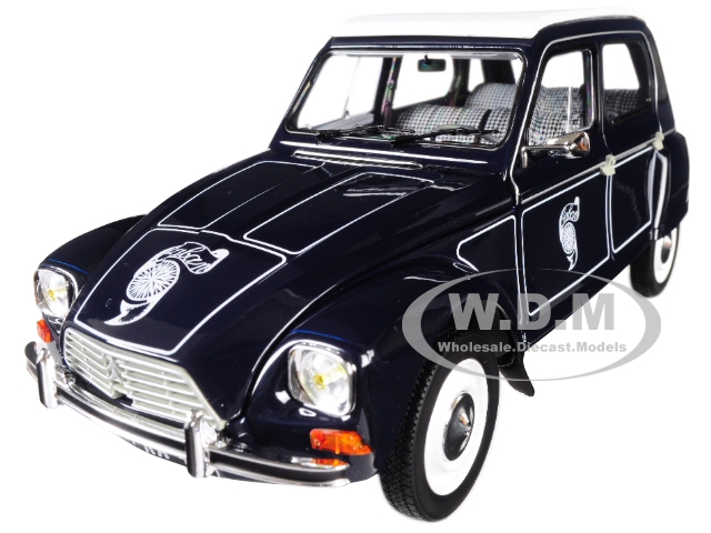 Image of 1977 Citroen Dyane 6 Caban Dark Blue 1/18 Diecast Model Car by Norev