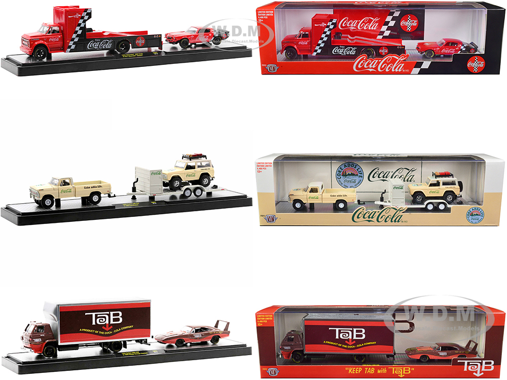 Auto Haulers "Sodas" Set of 3 pieces Release 21 Limited Edition to 8400 pieces Worldwide 1/64 Diecast Models by M2 Machines