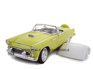 1956 Ford Thunderbird Yellow 1/24 Diecast Model Car By Unique Replicas