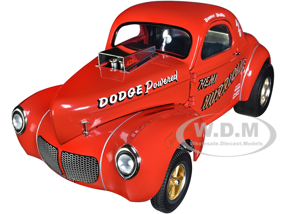 1940 Gasser Hemi Hurricane Orange Limited Edition to 500 pieces Worldwide 1/18 Diecast Model Car by ACME
