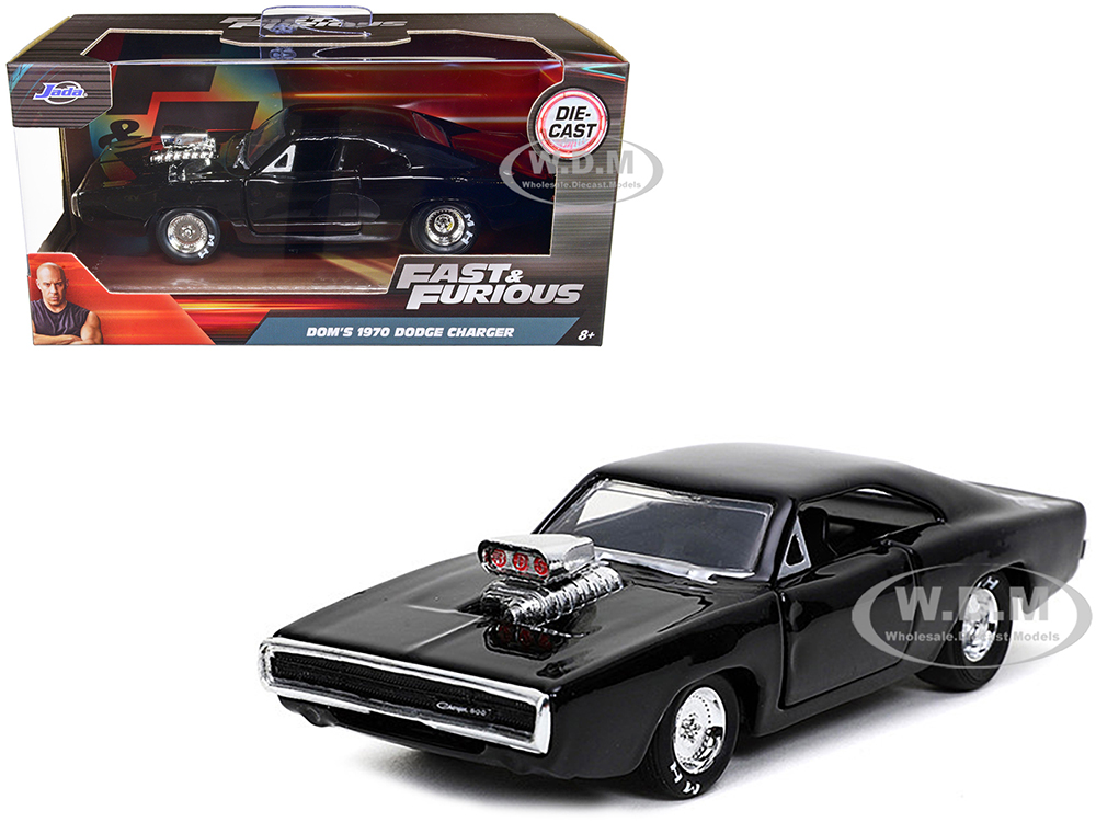 Doms 1970 Dodge Charger 500 Black Fast & Furious 9 F9 (2021) Movie 1/32 Diecast Model Car By Jada
