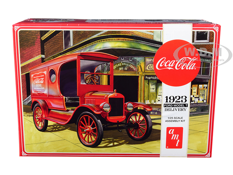Skill 3 Model Kit 1923 Ford Model T Delivery "coca-cola" 1/25 Scale Model By Amt