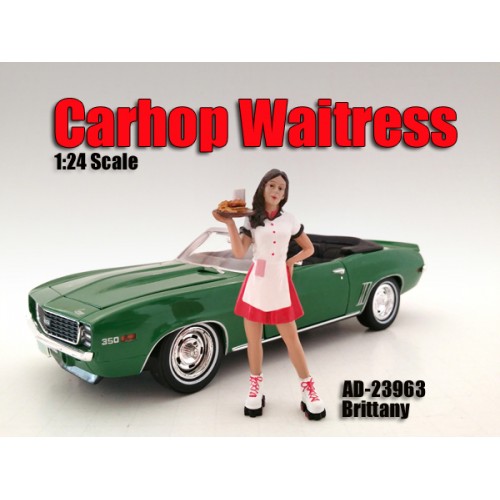 Carhop Waitress Brittany Figurine For 1/24 Scale Models By American Diorama