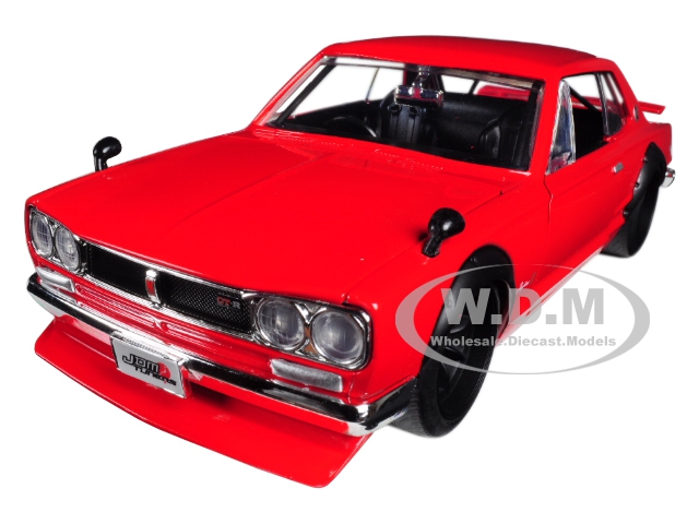 1971 Nissan Skyline GT-R Red (KPGC10) JDM Tuners 1/24 Diecast Model Car by Jada