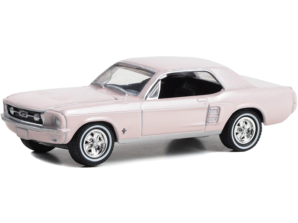 1967 Ford Mustang Coupe She Country Special Bill Goodro Ford Denver Colorado Bermuda Sand Hobby Exclusive 1/64 Diecast Model by Greenlight