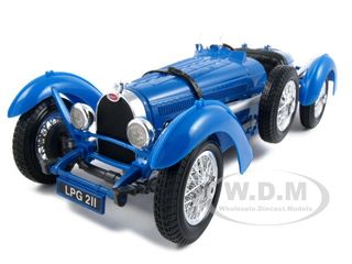 1934 Bugatti Type 59 Blue 1/18 Diecast Model Car By Bburago