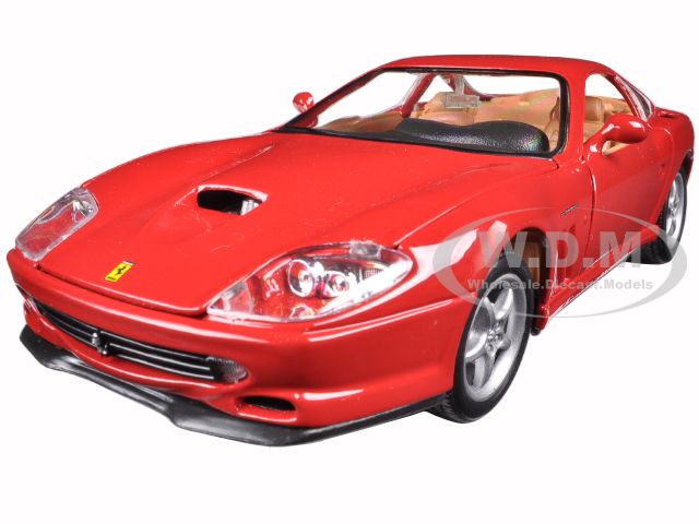 Image of Ferrari 550 Maranello Red 1/24 Diecast Model Car by Bburago