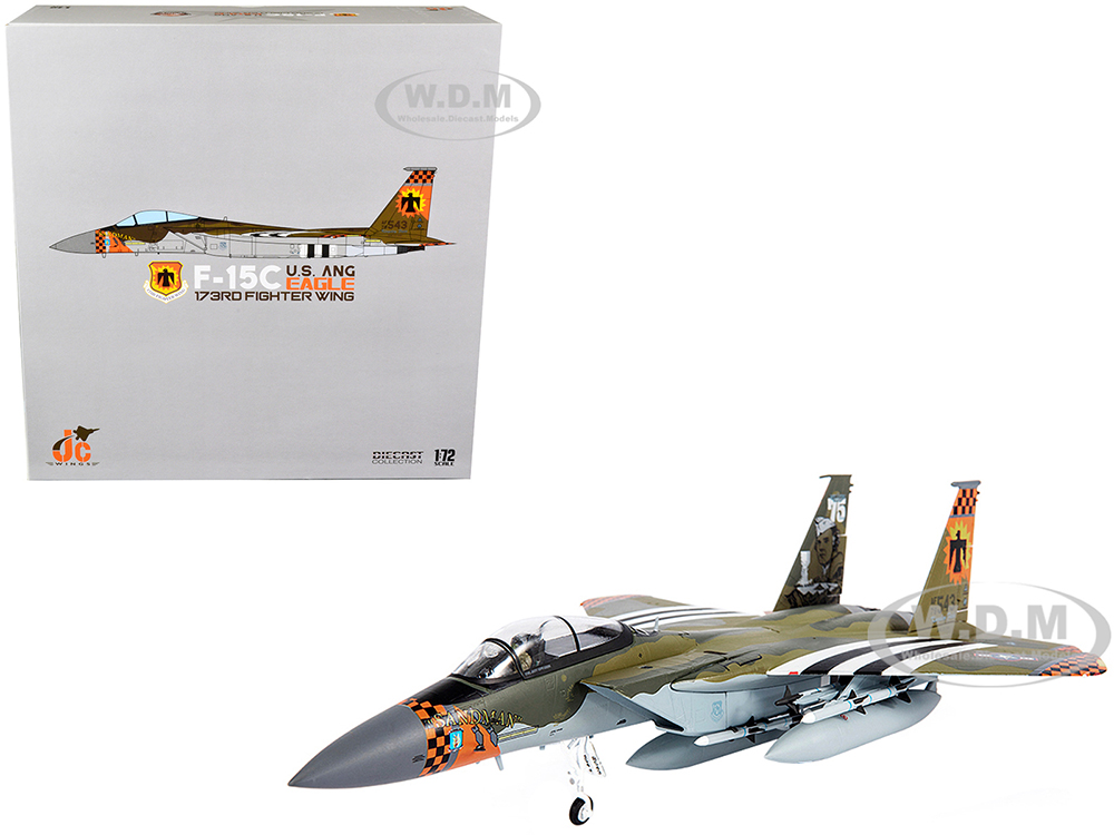 McDonnell Douglas F-15C Eagle Fighter Plane "U.S. ANG 173rd Fighter Wing" (2020) 1/72 Diecast Model by JC Wings