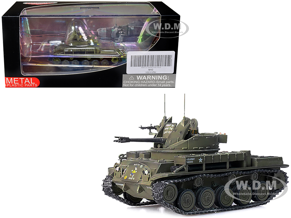 M42 Duster Self-Propelled Anti-Aircraft Gun Delta Duds US Army - Vietnam War II Field Force 5th Battalion 2nd Field Artillery Regimen 1/72 Diecast Model by Panzerkampf